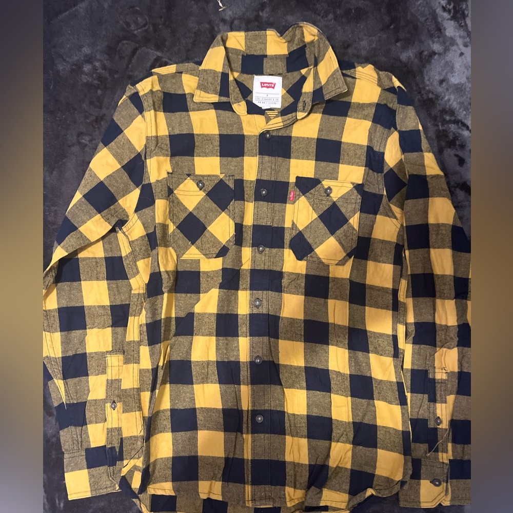 Yellow Mens Levi’s Flannel